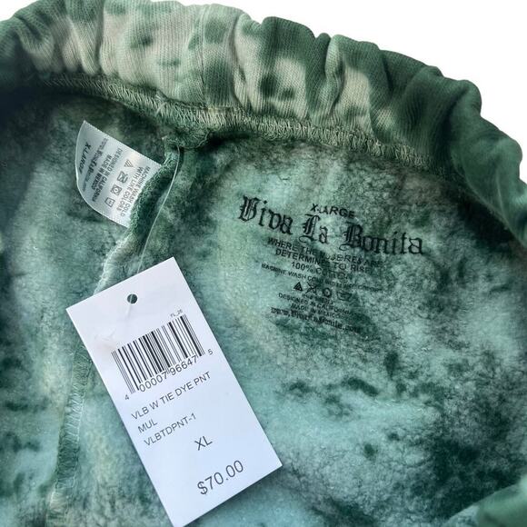 New Women’s Viva La Bonita Tie Dye Sweatpants Size XL - Picture 3 of 6